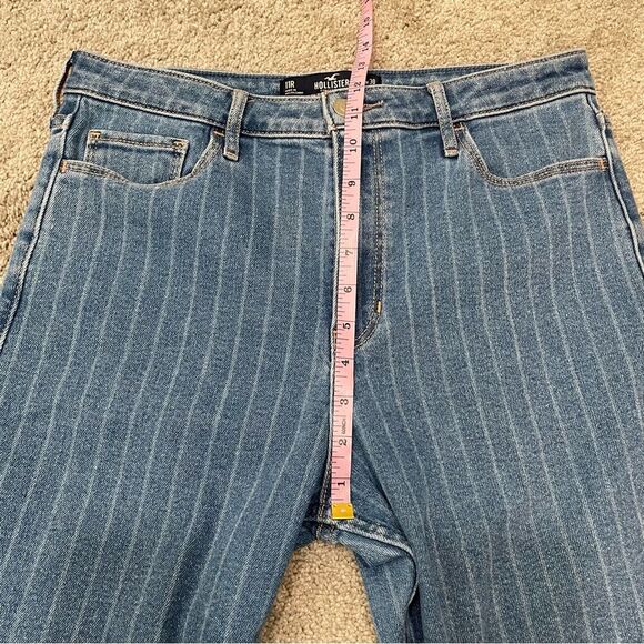Hollister Ultra High Rise Skinny Ankle Striped Jeans Size 11R 30x27 - Picture 13 of 16